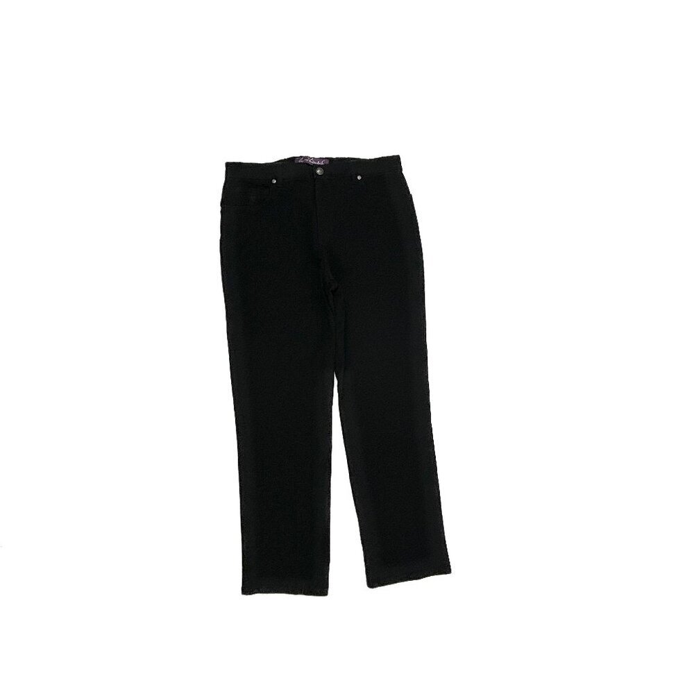 Gloria Vanderbilt Amanda Straight Leg Women's size 12 Black Denim Jeans‎